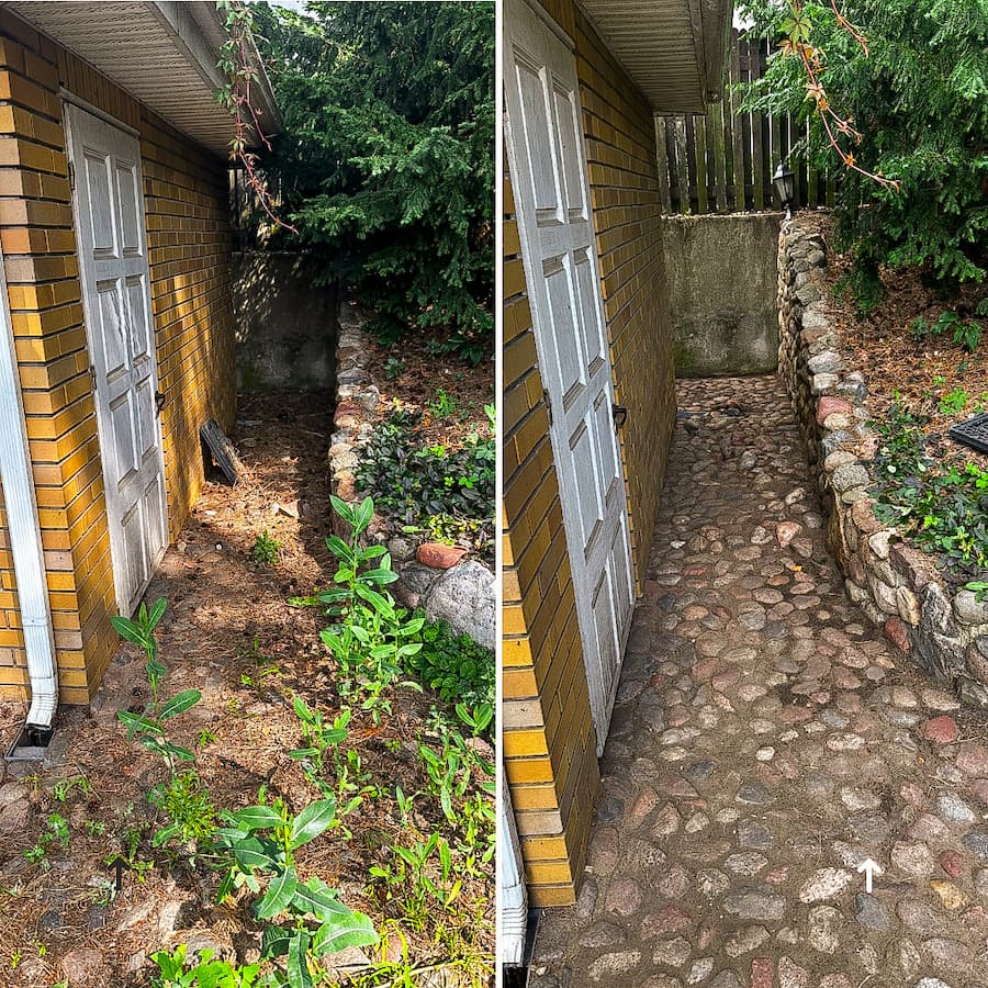 Pielęgnacja ogrodu- Przed i po Ogrodnik Białystok